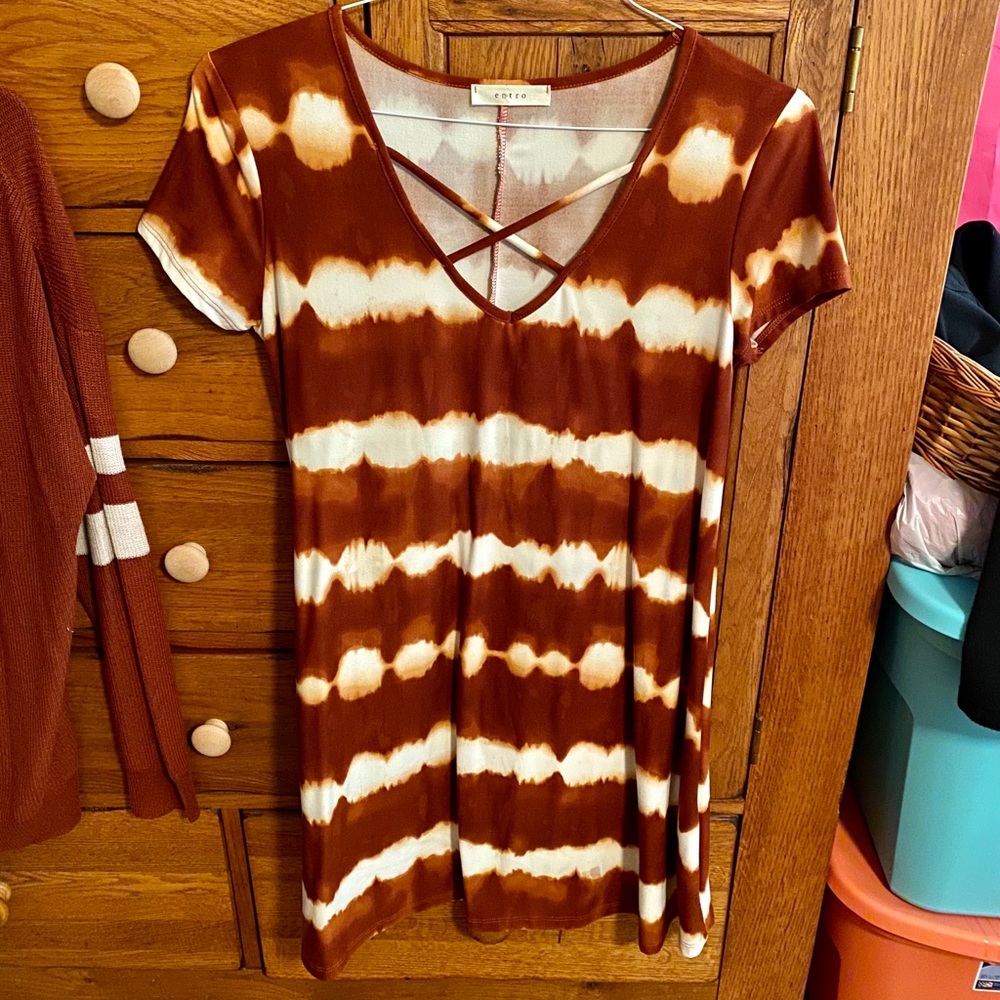 Women’s Entro Rust Orange Dress